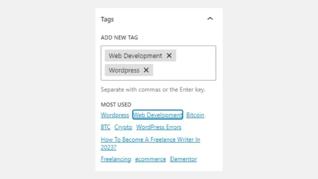 Categories and Tags