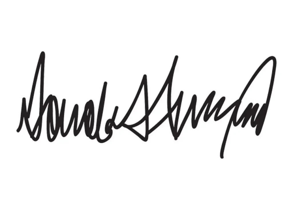 Donald Trump's Signature