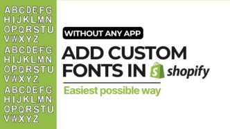add custom fonts in shopify