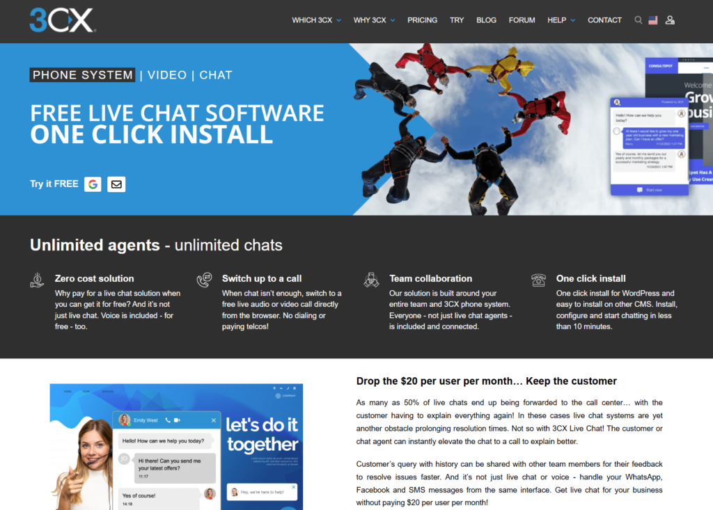 3CX Live Chat & Chatbot
