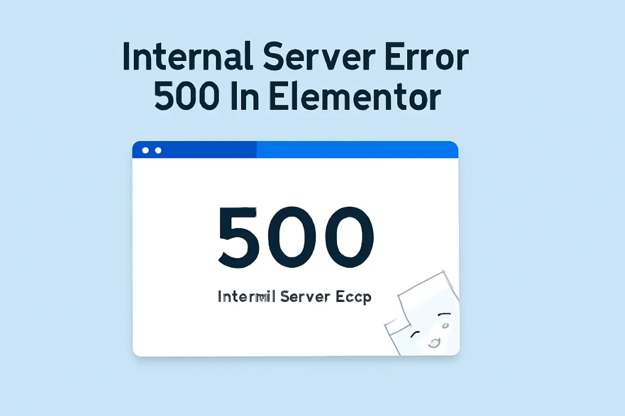 Internal Server Error 500 in Elementor